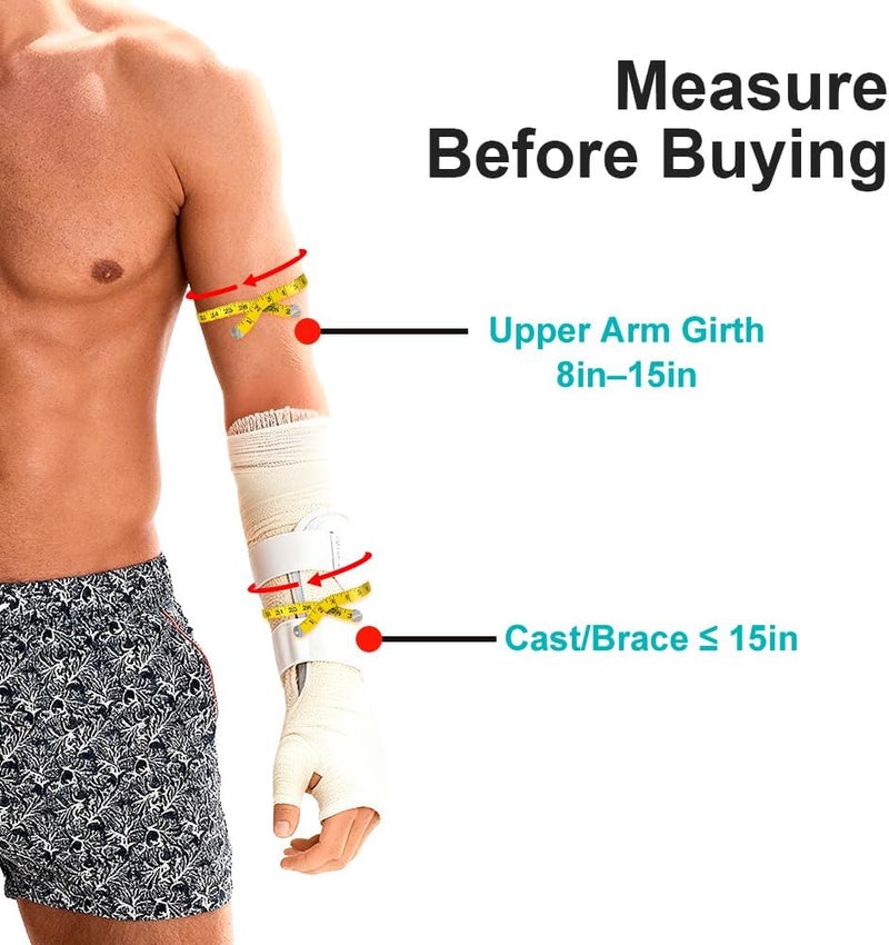 CIVJET Cast Covers for Shower Arm Adult, Arm Cast Covers for Shower Adult, Waterproof Cast Cover/Bag, Cast Protector for Shower Arm Post Surgery, Shower Sleeve for Arm Cast Showering/Swimming - Image 3